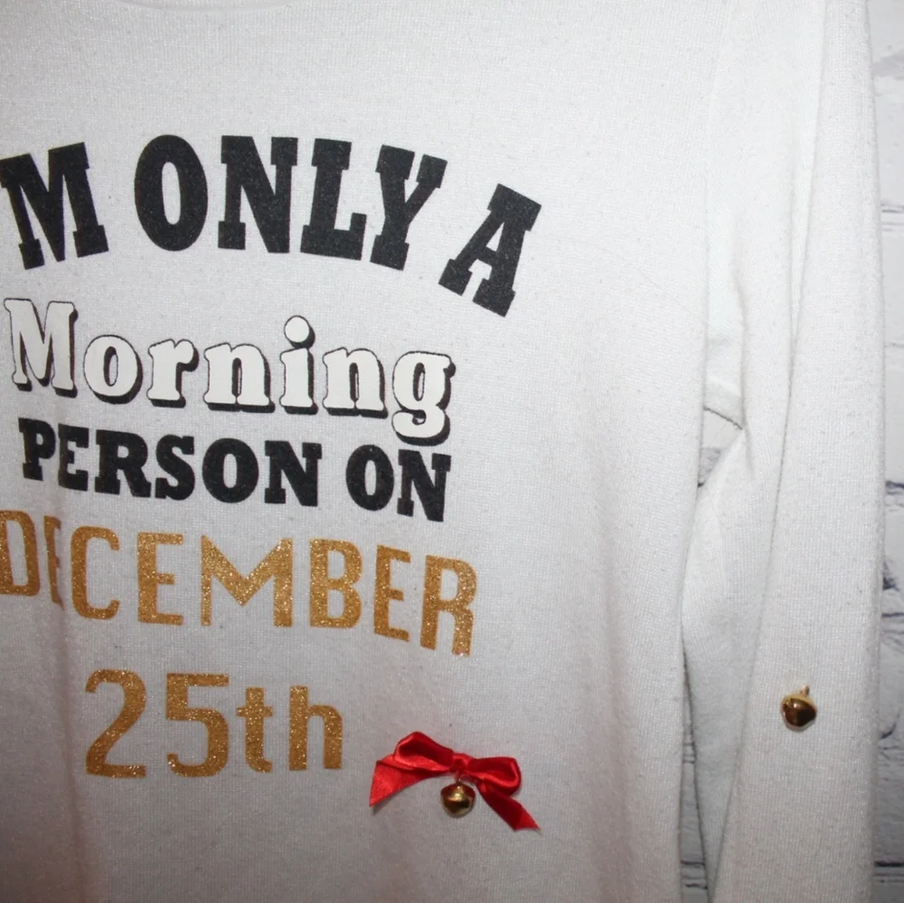 Women's Ugly Jingle Bell Christmas Sweater - Picture 11 of 15